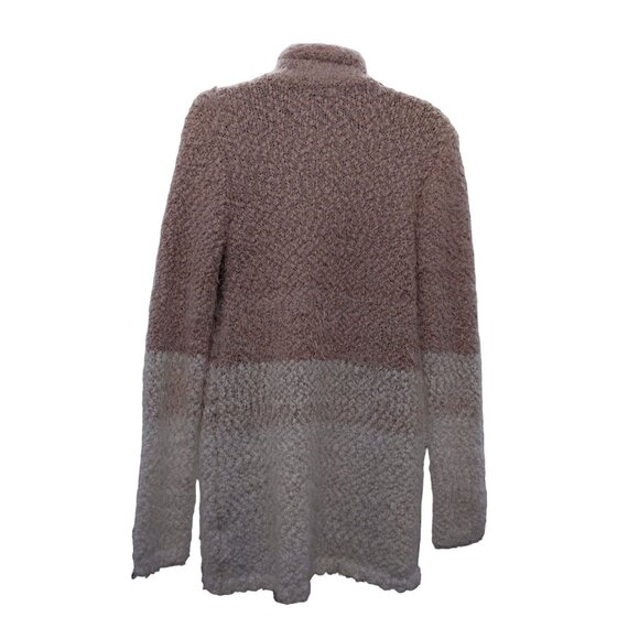 Signature Studio Women's Pink & white cardigan soft eyelash open front size L - Picture 7 of 7